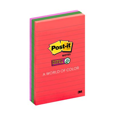 Post-it Colecao Diversao Pautado 270 Fls 101 X 152mm 3m