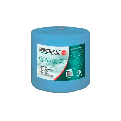 Pano Multiuso Azul Rolo 25cm X 240m Wiperplus Pro50