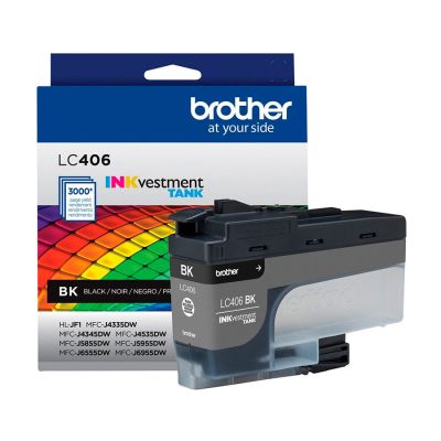 Cartucho De Tinta Brother Lc406bk Preto Original