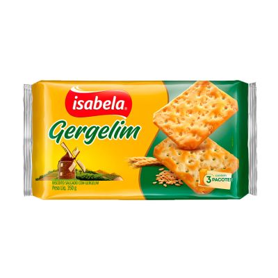 Biscoito Cracker Gergelim 350g Isabela