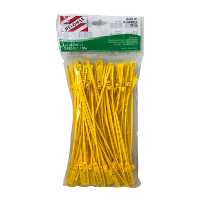 Lacre P/ Malote 23cm Amarelo Pct 100 Un Helomax