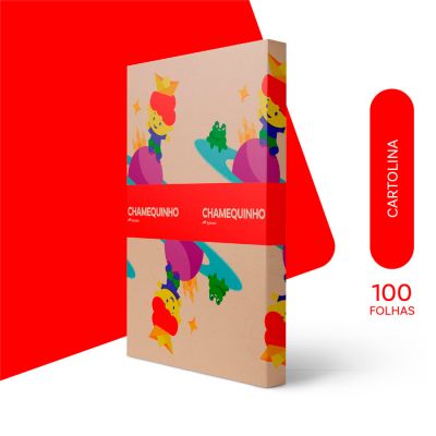 Cartolina 50 X 66 Branca Chamequinho Pct C/100 140g