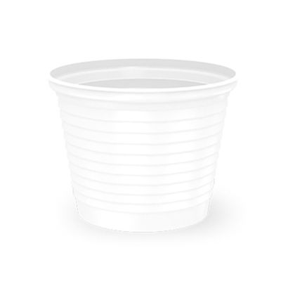 Copo Plastico Descartavel 50ml C/100 Branco Happy (ps)