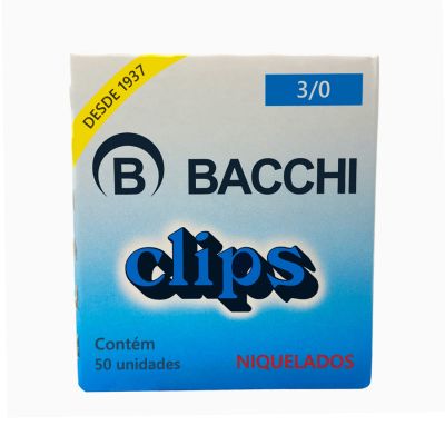 Clips N.3/0 Niquelado Cx 50 Un Bacchi