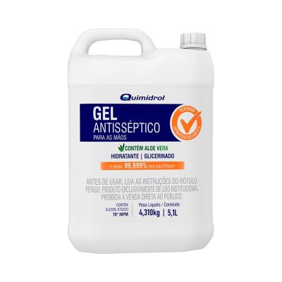 Alcool Gel Antisseptico 70% 5,1l Quimidrol