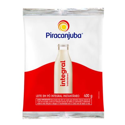 Leite Em Po Integral Instantaneo 400g Piracanjuba