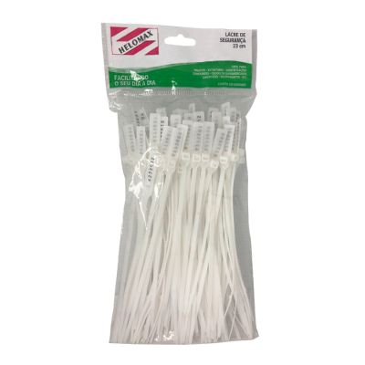 Lacre P/ Malote 23cm Branco Pct C/100 Un Helomax