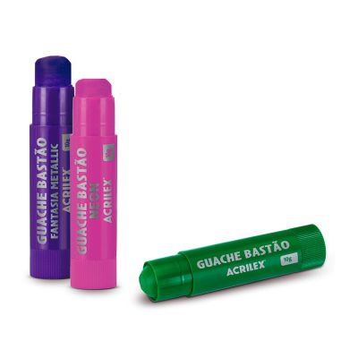 Tinta Guache Bastao 10g C/6 Cores Acrilex 02007