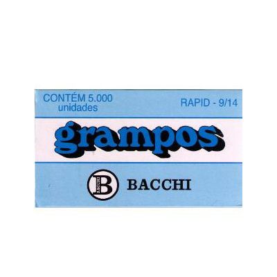 Grampo 9/14 Galvanizado Rapid Cx C/ 5000 Bacchi