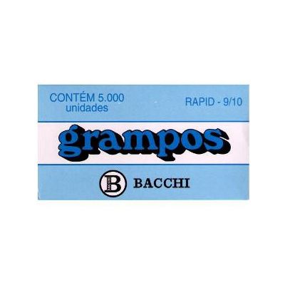 Grampo 9/10 Galvanizado Rapid Cx C/ 5000 Bacchi