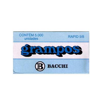 Grampo 9/8 Galvanizado Rapid Cx C/ 5000 Bacchi
