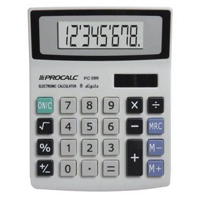Calculadora Mesa 8 Digitos Pc086 Procalc