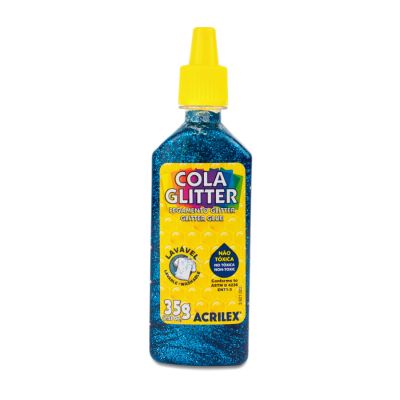 Cola Com Glitter Azul 35g Acrilex 204