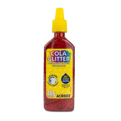 Cola Com Glitter Vermelha 35g Acrilex 205