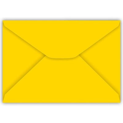 Envelope Colors 114x160 Amarelo 80g 2466 Cx C/100 Foroni