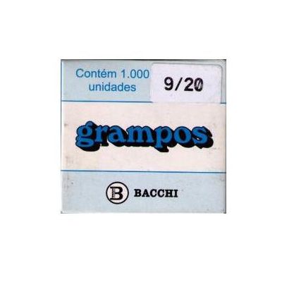 Grampo 9/20 Galvanizado Rapid Cx.c/1000 Bacchi