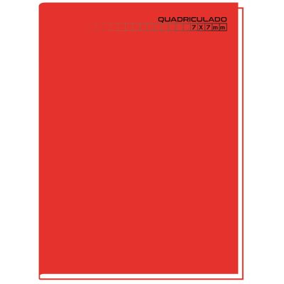 Caderno Quadriculado Brochura Capa Dura 1/4 7x7mm 96fls Tamoio