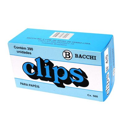 Clips N.4/0 Galvanizado Cx 390 Un Bacchi