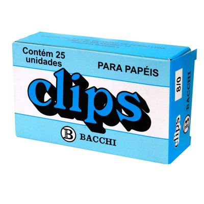 Clips N.8/0 Galvanizado Cx 25 Un Bacchi