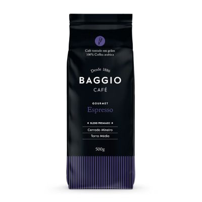 Cafe Espresso Torrado Em Graos Baggio 500g