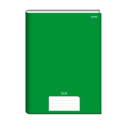 Caderno Brochura Capa Dura 1/4 96fls Verde Stiff Jandaia