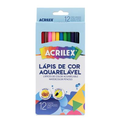 Lapis De Cor 12 Cores Aquarelavel 09652 Acrilex