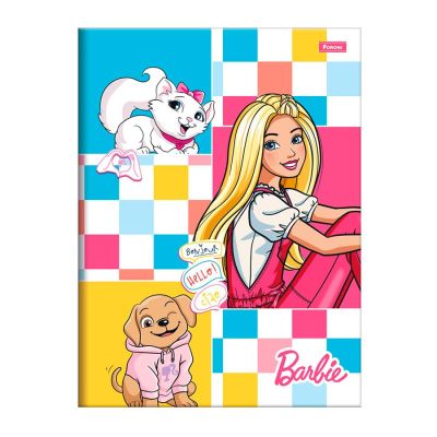 Caderno Brochura Linguagem 1/4 48fls Barbie Foroni