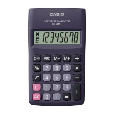 Calculadora Bolso 8 Digitos Cinza Hl-815l-bk-w4 Casio