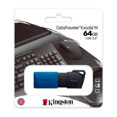 Pen Drive Datatraveler Exodia M 64gb Usb 3.2 Dtxm/64gb Kingston