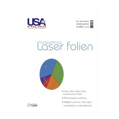Transparencia Laser A4 S/tarja 50fls Usa Folien 7083