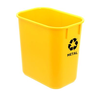 Cesto De Lixo 12l Plastico Coleta Seletiva Amarelo - Metal 572.1 Acrimet