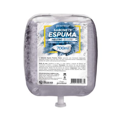 Sabonete Espuma 700ml Neutro Refil Premisse C10203