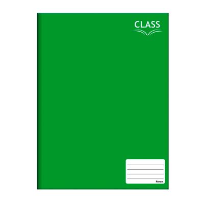 Caderno Linguagem Brochura Capa Dura 1/4 48fls Verde Foroni