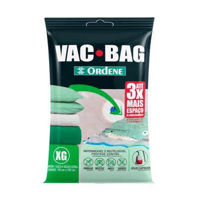 Saco Plastico Vac Bag Extra Grande 80x100cm Ordene 55600