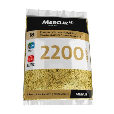 Elastico Nº18 Amarelo Super C/2200 Mercur
