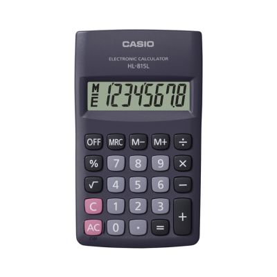 Calculadora Bolso 8 Digitos Hl-815l-bk Preta Casio