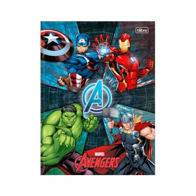 Caderno Linguagem Brochurao Capa Dura 48fls Avengers Assemble Tilibra