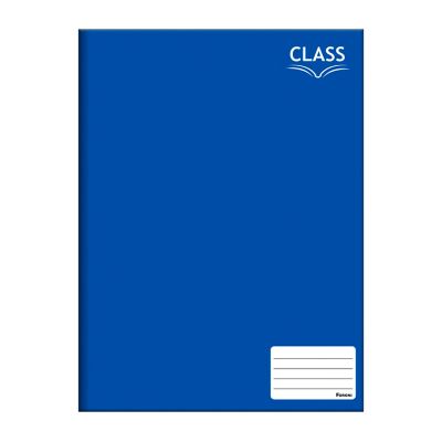 Caderno Linguagem Brochura Capa Dura 1/4 48fls Azul Foroni