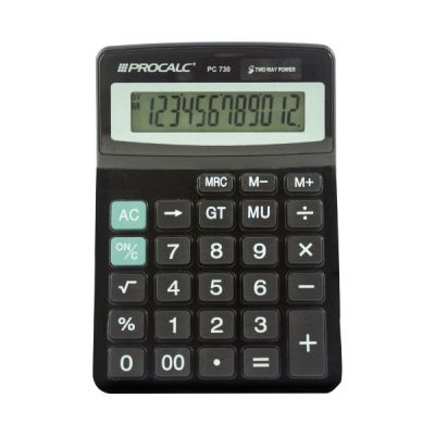 Calculadora Mesa 12 Digitos Pc730 Procalc