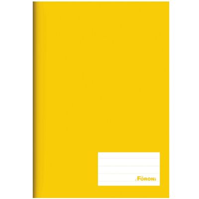 Caderno Linguagem Brochurao Capa Dura 96fls Amarelo Foroni