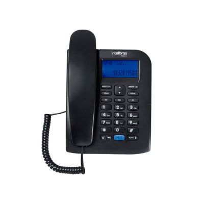 Telefone Com Fio Com Identificador De Chamada E Viva Voz Tc60 Id Preto Intelbras