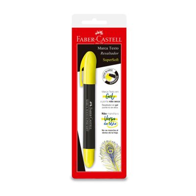 Marca Texto Supersoft Gel Amarelo Bls C/1 Faber-castell