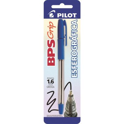 Caneta Esferografica Bps Grip 1.6mm Azul Bls C/1 Pilot