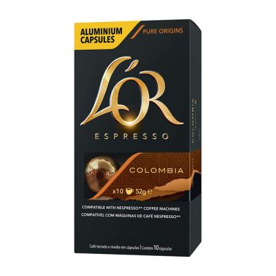 Capsula Cafe Espresso L'or Colombia 52g C/10 Unidades