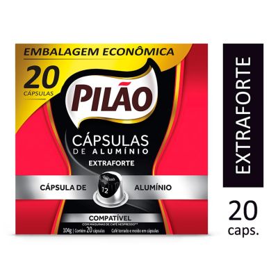 Capsula Cafe Pilao Extra Forte 12 104g C/20 Unidades