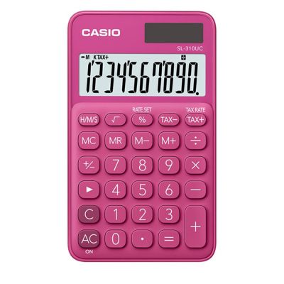 Calculadora Bolso 10 Digitos Sl-310uc-rd Pink Casio