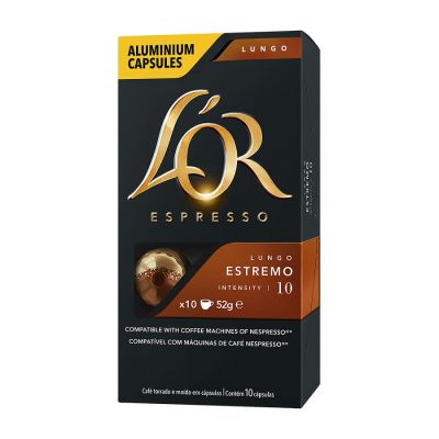 Capsula Cafe Espresso L'or Estremo 10 Lungo 52g C/10 Unidades