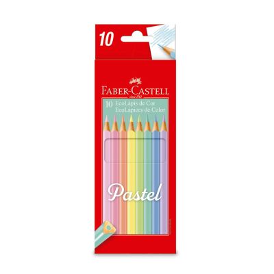 Lapis De Cor Ecolapis Pastel C/10 Faber-castell