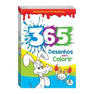 Livro Infantil 365 Desenhos Para Colorir Todolivro