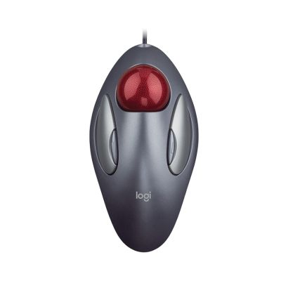 Mouse Com Fio Usb Trackman Marble Cinza 910-000806 Logitech